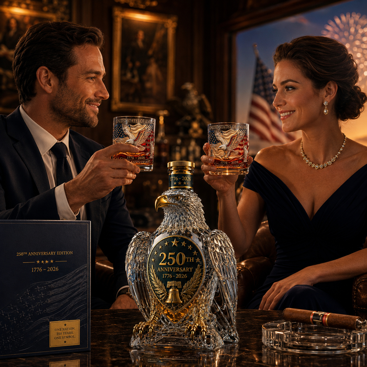 🦅 Flash Sale-60% Off ❤️🤍💙250th Anniversary Commemorative Bottle