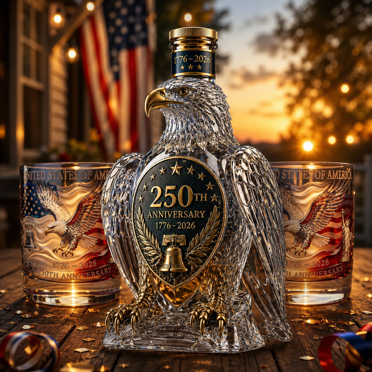 🦅 Flash Sale-60% Off ❤️🤍💙250th Anniversary Commemorative Bottle
