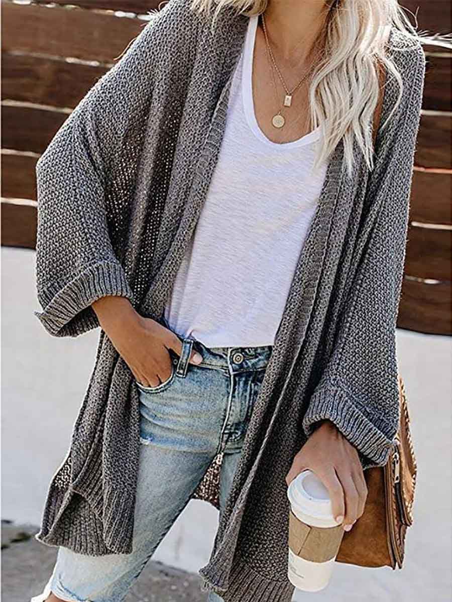 Stunncal Solid Color Knitted Cardigan(10 colors)