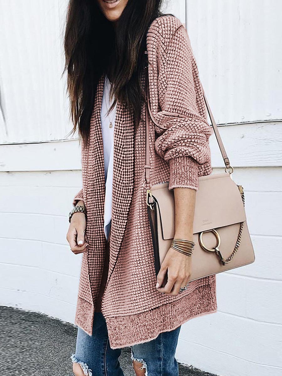 Stunncal Knitted Sweater Cardigan （3 colors）