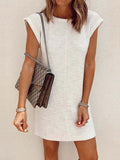 Stunncal Solid Color Mini Dress