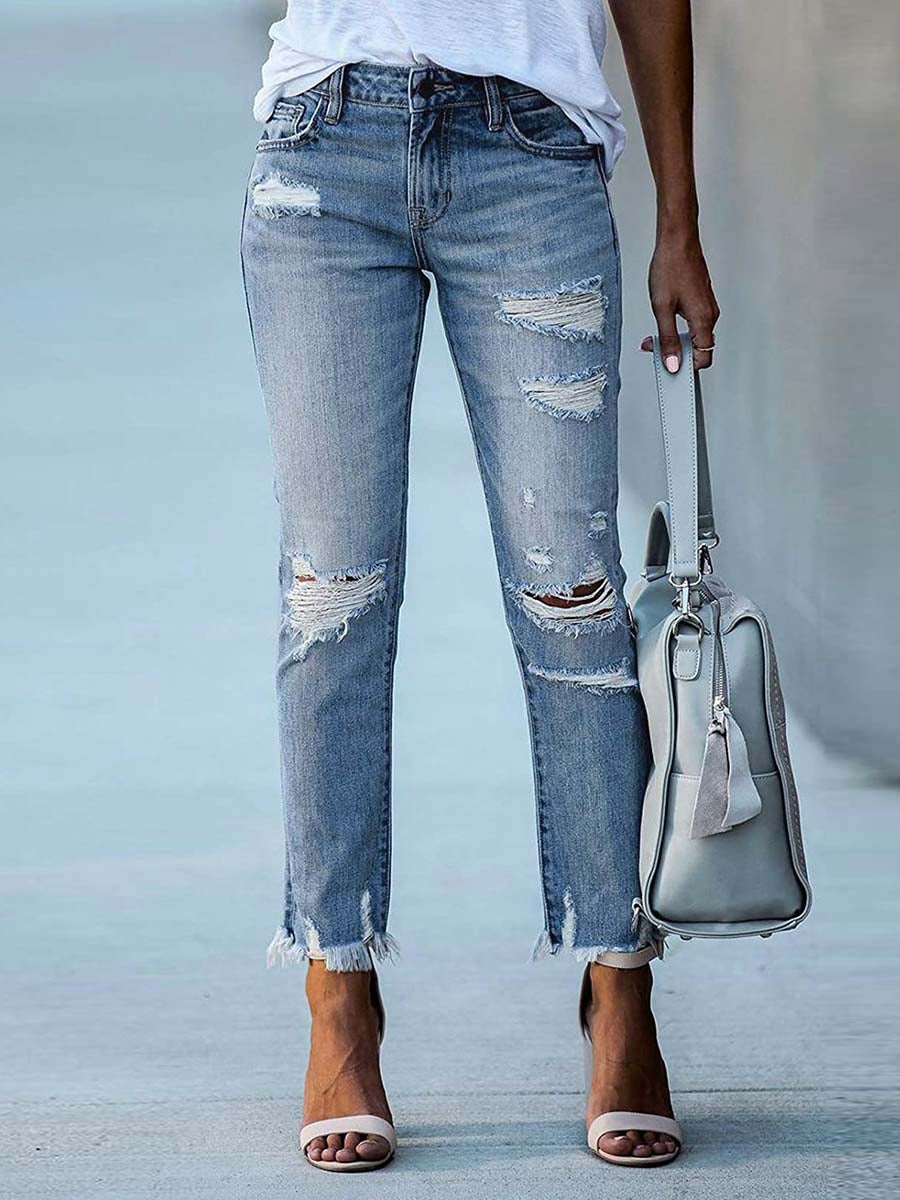 Stunncal Slim Fit Ripped Jeans (3 colors)