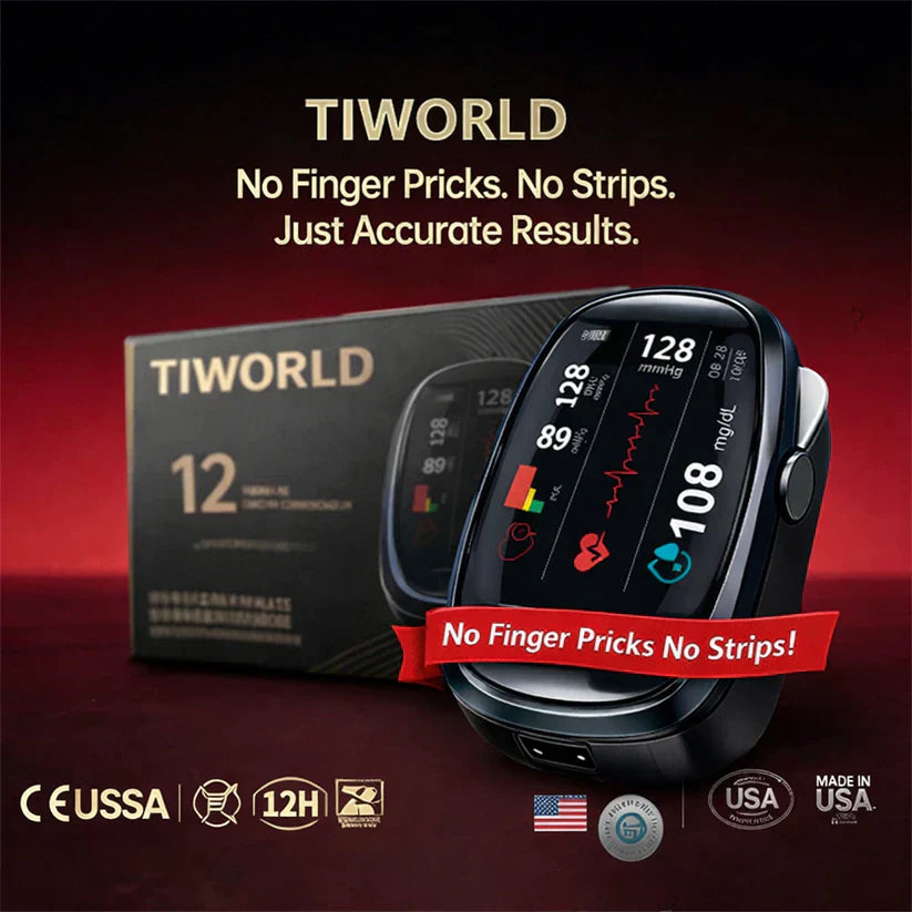 🔥Final 1 Hours – Limited Stock Left🏆TIWORLD™ Non-Invasive Smart Blood Sugar Tracking Device 99.9% Accuracy (Mayo Clinic Recommended)