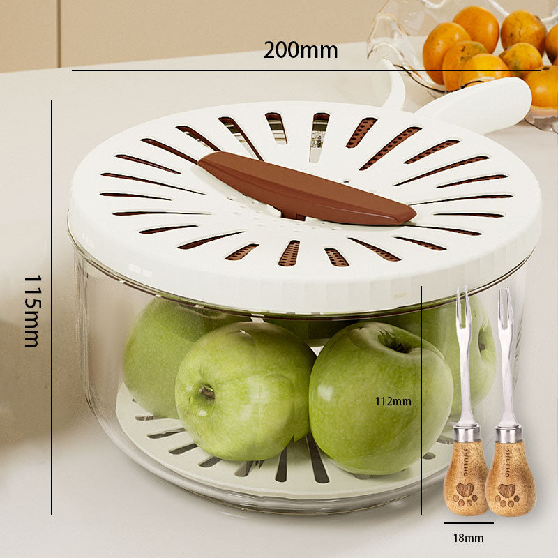 2-in-1 Draining and Preservation Basket: Simplify Washing & Storing