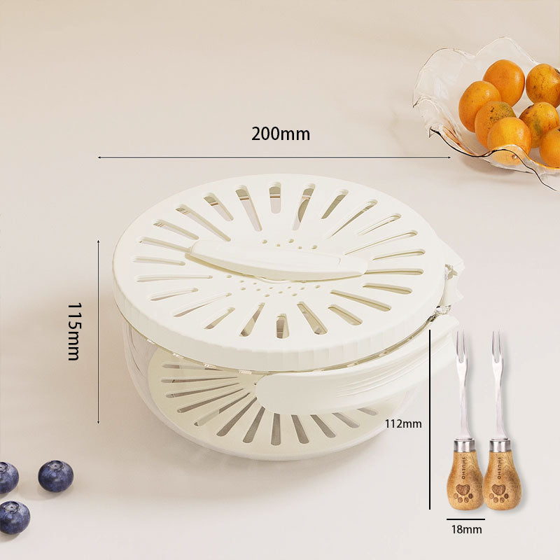 2-in-1 Draining and Preservation Basket: Simplify Washing & Storing