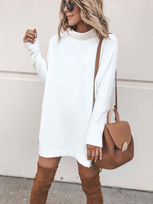 Stunncal O Neck Autumn Dress