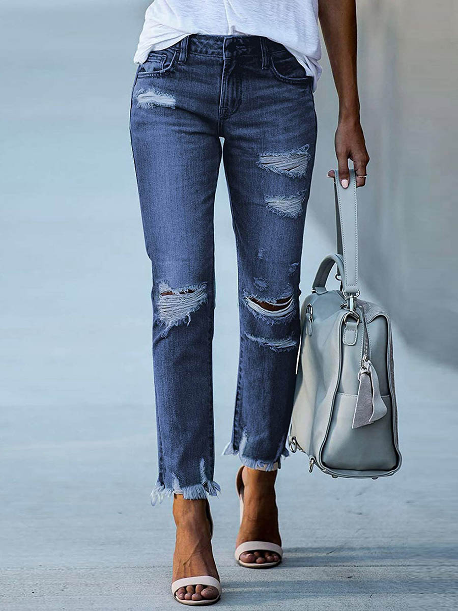 Stunncal Slim Fit Ripped Jeans (3 colors)