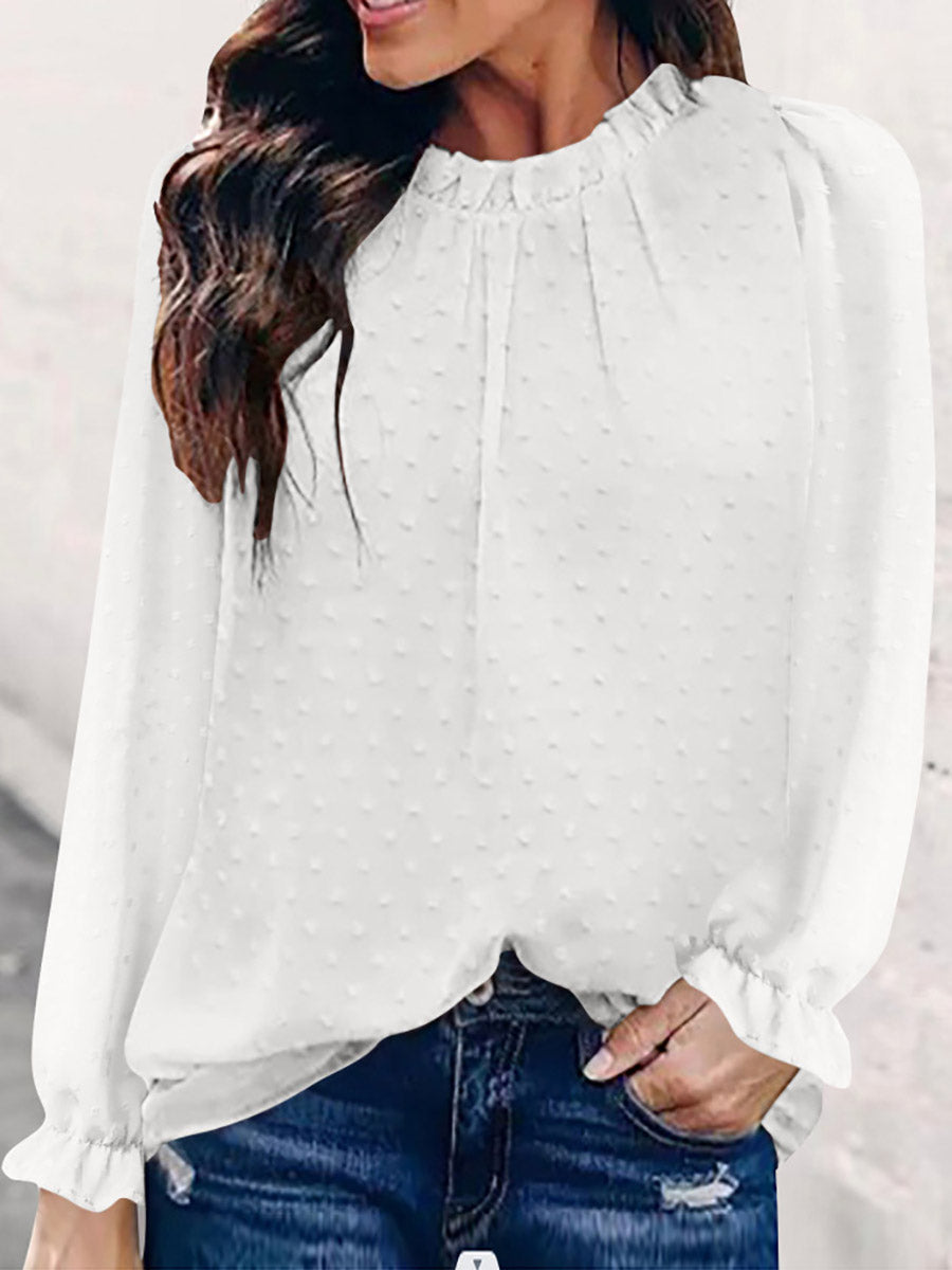 Stunncal Round Neck Long Sleeve Shirt (5 colors)