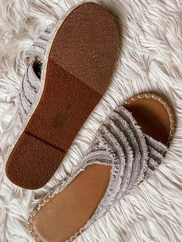 Stunncal Cleo Espadrille Slides(3 colors)