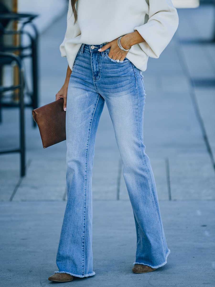 Stunncal Simple Slim Fit Denim Trousers