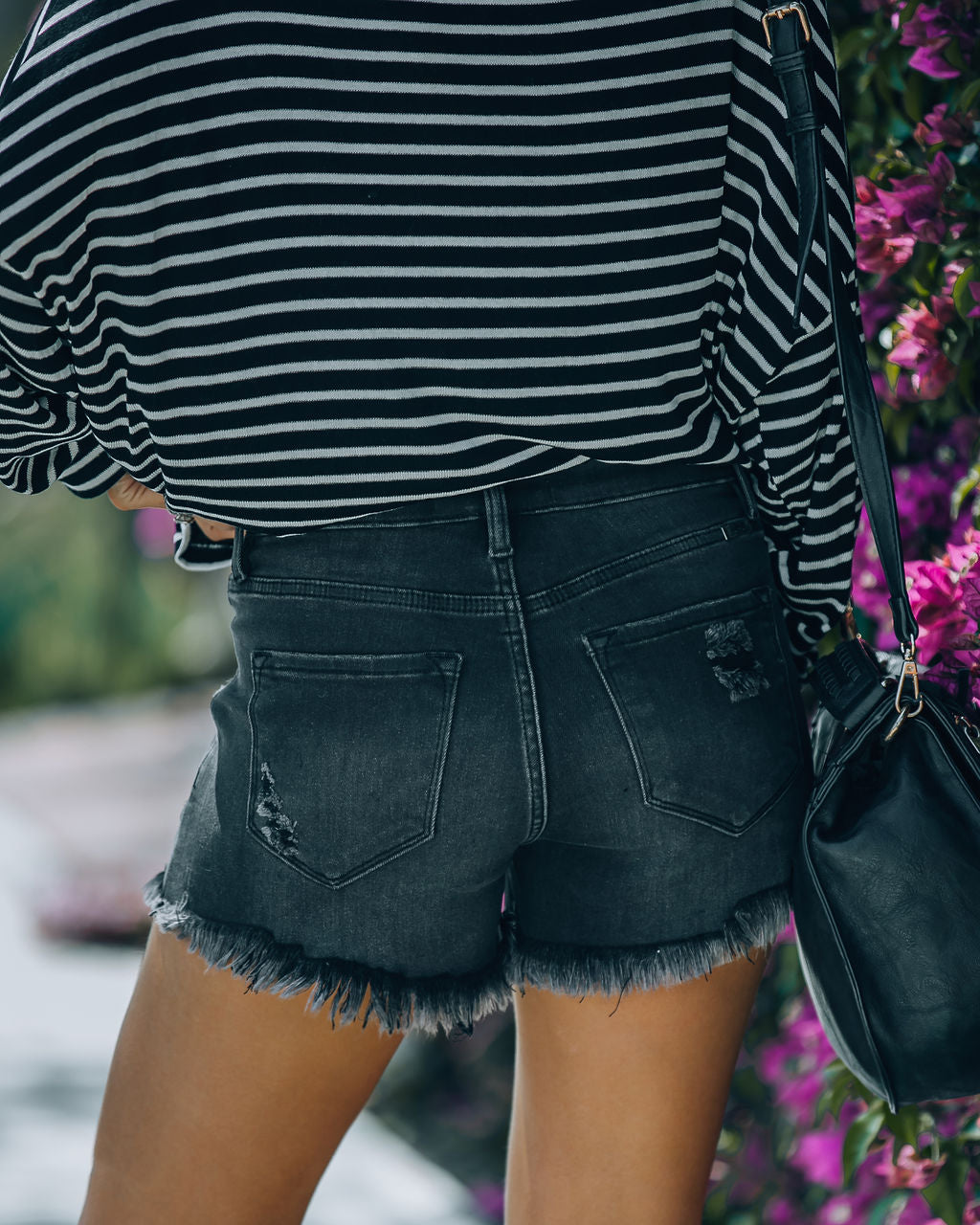 Stunncal Eternity High Rise Distressed Shorts