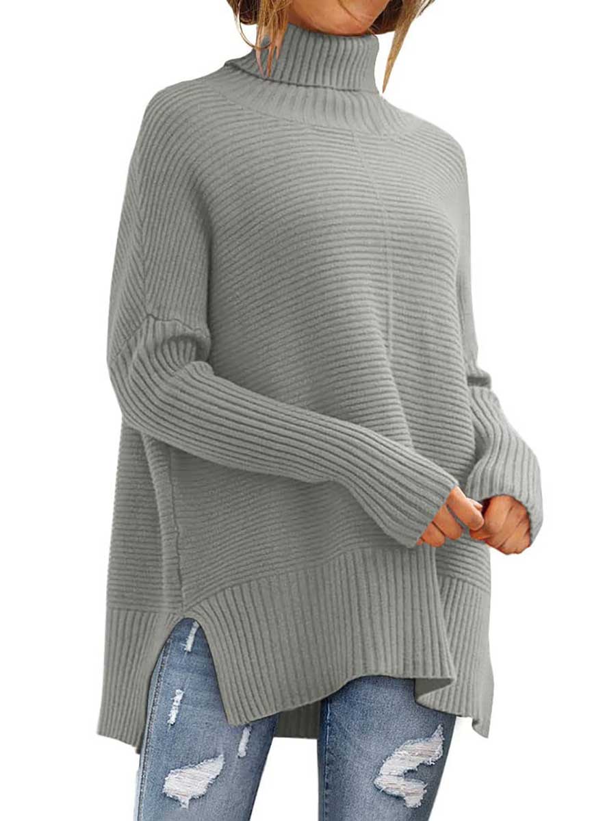 Stunncal High Neck Batwing Knit Sweater