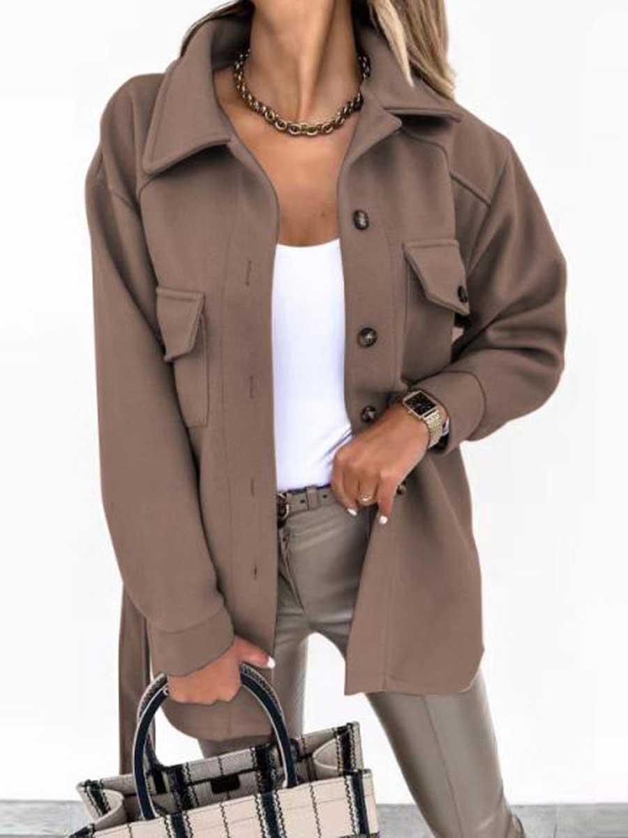 Stunncal Temperament Lapel Tweed Jacket
