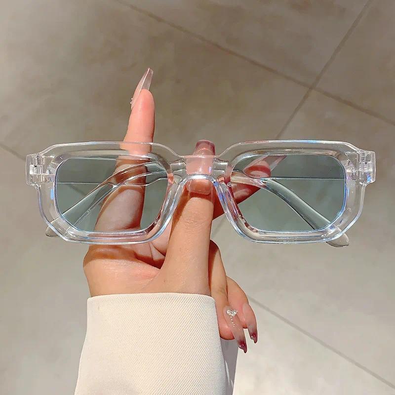🕶️🔆 6 - Pack Vintage Rectangle Frame Sunglasses for Men & Women with UV400 Protection