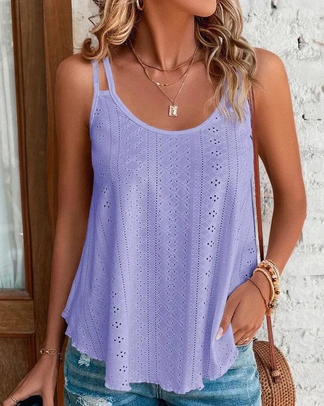 Stunncal Crew Neck Sleeveless Tank Top