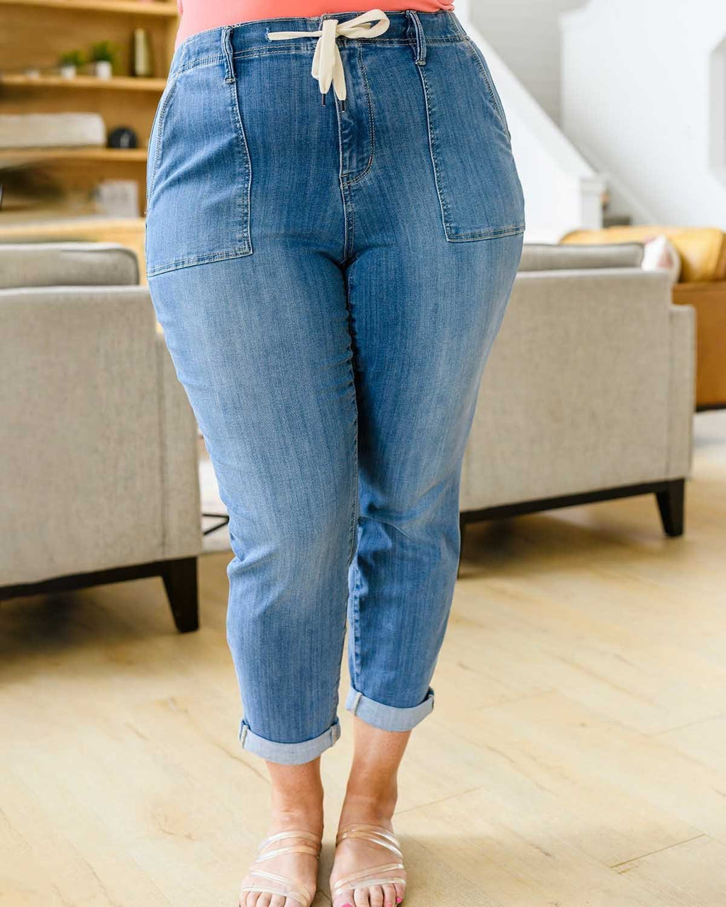 Stunncal Pull On Denim Joggers